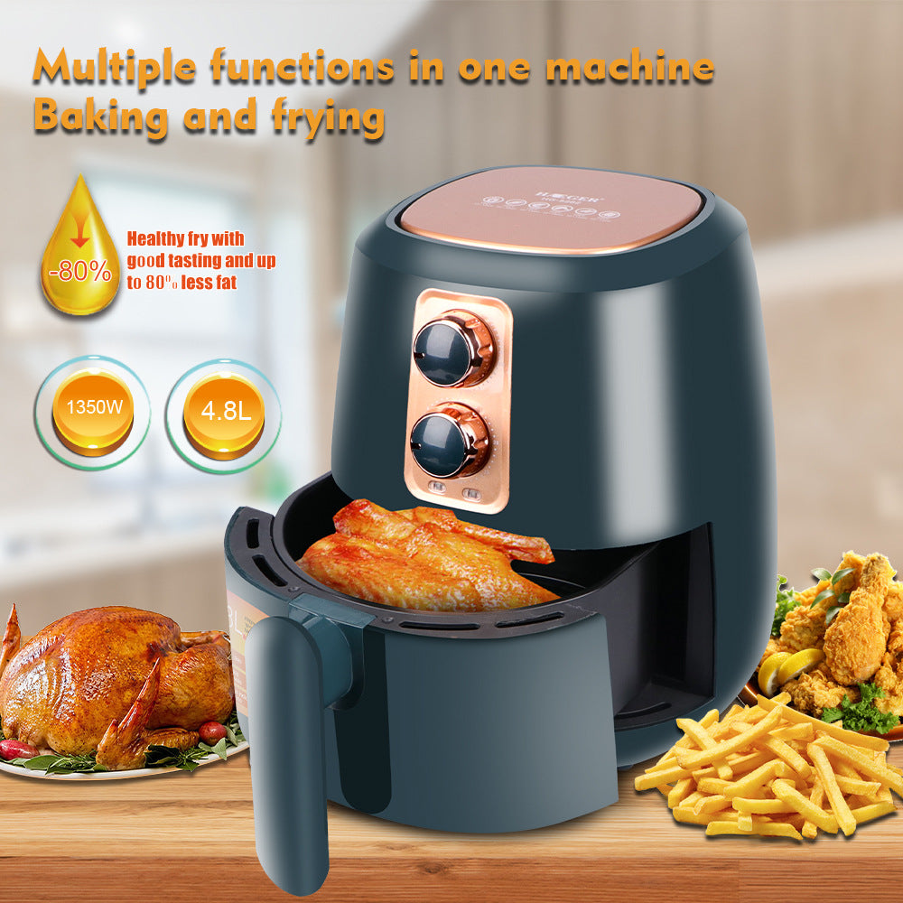 Intelligent Oil-free Household 4.8L Large Capacity Air Fryer 
