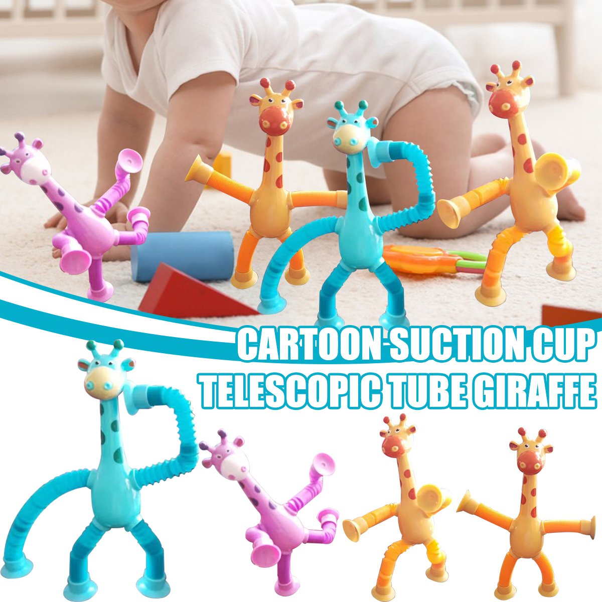 Giraffe Tubes Sensory Fidget Toy 