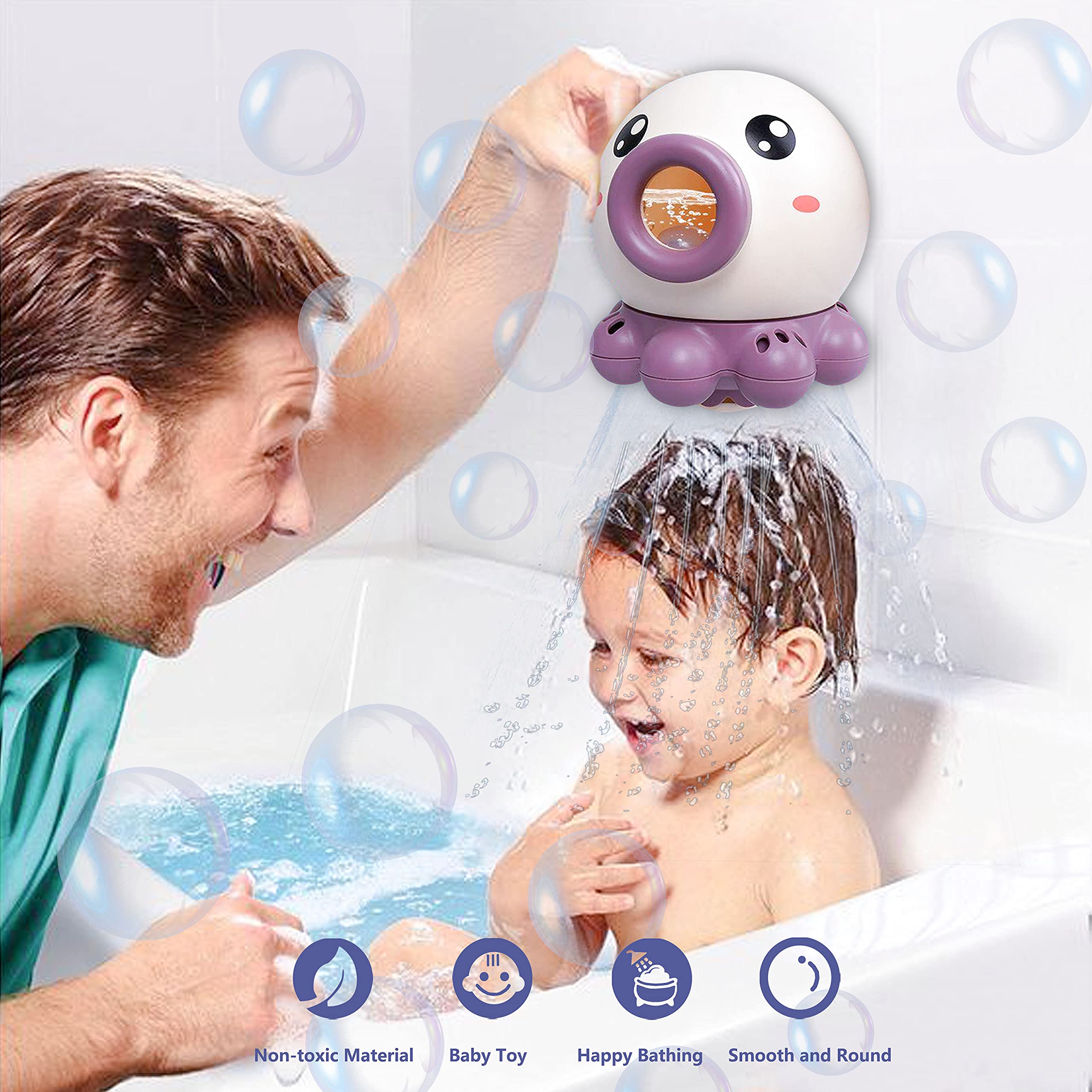 Octopus Fountain Bath Toy - Summer Water Fun for Kids 