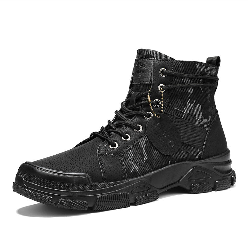New Canvas High-top Tooling Retro Outdoor Hiking Boots 
