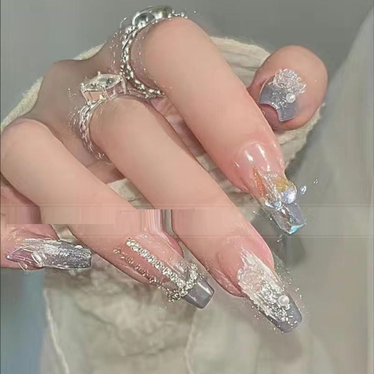 Advanced Bride Hand Customized False Nail Patch