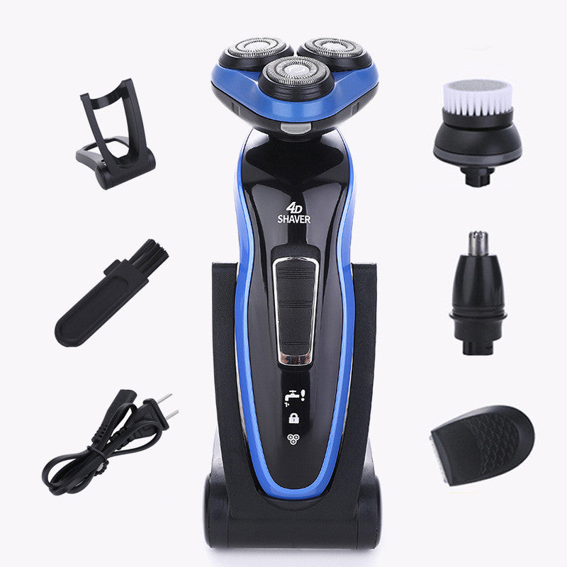 4 In 1 Electric Shaver Triple Blade Razor Men Clipper Rechargeable Trimmer