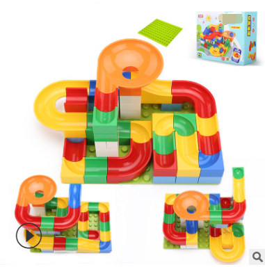 Children's Large Particle Assembled Slide Puzzle Blocks Toy 