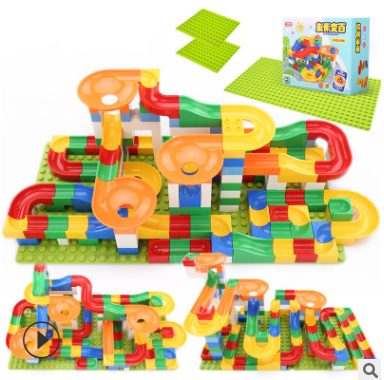 Children's Large Particle Assembled Slide Puzzle Blocks Toy 