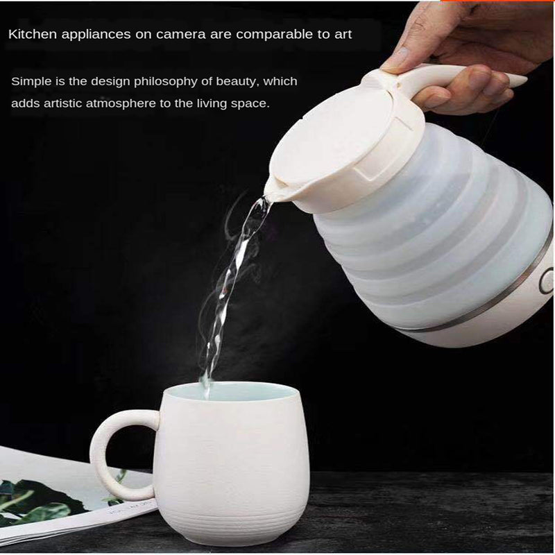 Foldable Kettle Stainless Steel Electric Silicone Kettle Traveller Kettle Portable