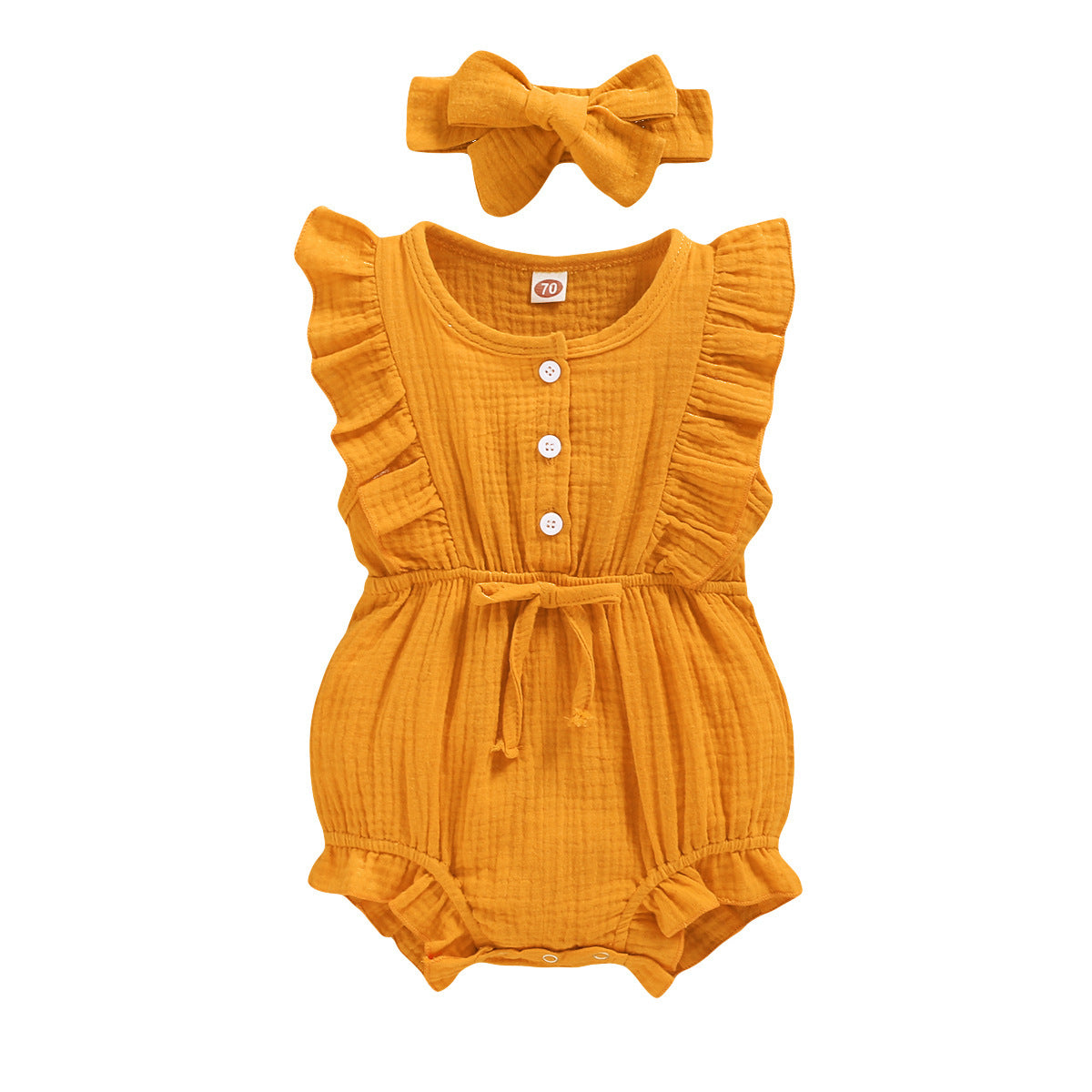 Flying Sleeve Baby Children's Triangle Romper Jumpsuit
