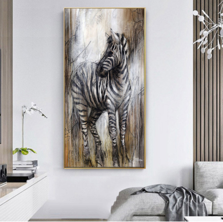 White Horse Galloping Atmosphere Horizontal Bedside Decorative Painting Hd Inkjet Printing Customization