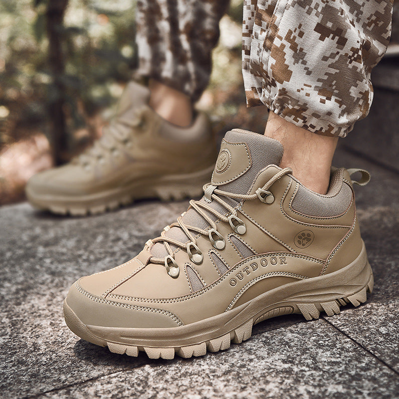Fashion Hiking Shoes Military Boots Non-slip Wear-resistant Outdoor Shoes 