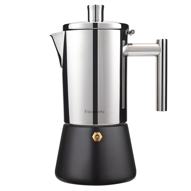 Teflon Mocha Pot Italian Household Coffee Pot Induction Cooker Coffee Making Machine