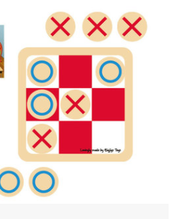 Wooden Chess Board Game - Tic-Tac-Toe Edition 