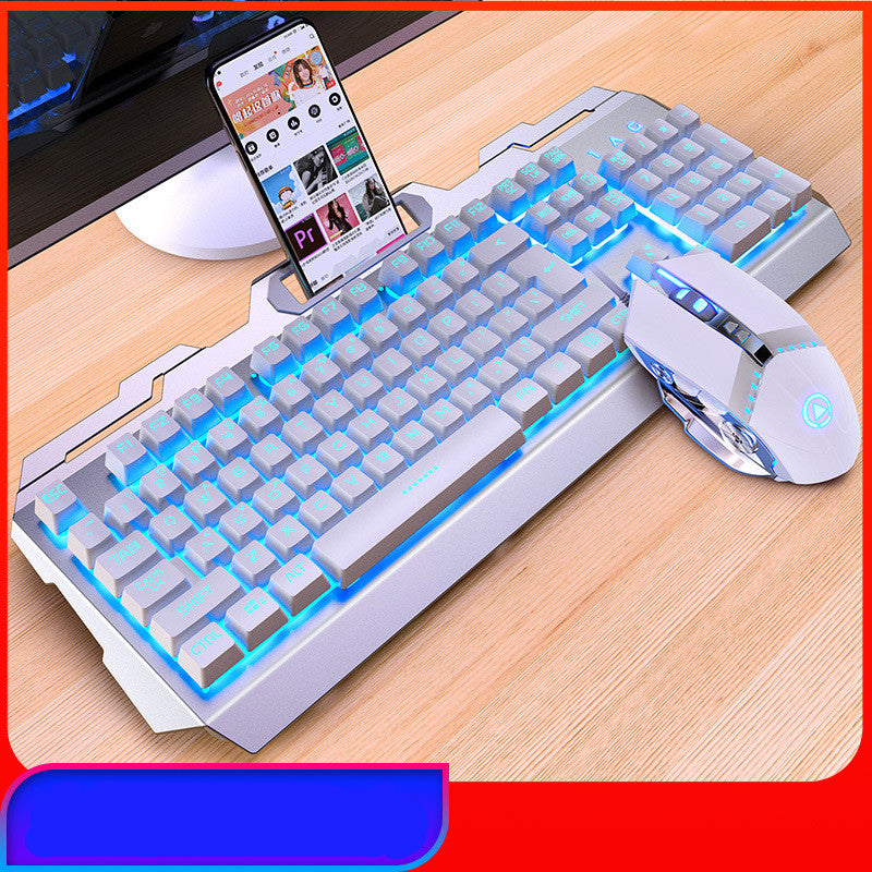 Silver Eagle V2 Gaming Keyboard Mouse Headset Three-Piece Suit Manipulator Feel Keyboard And Mouse Kit Amazon Cross-Border Wholesale