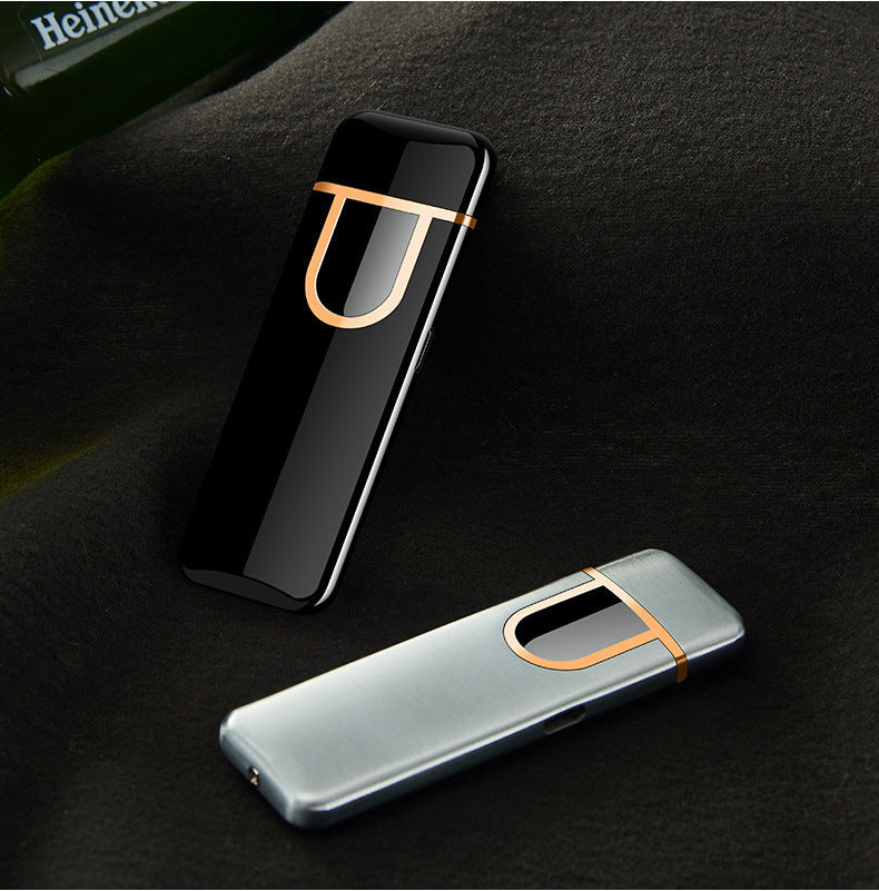 Usb Electronic Touch Windproof Compact Cigarette Lighter