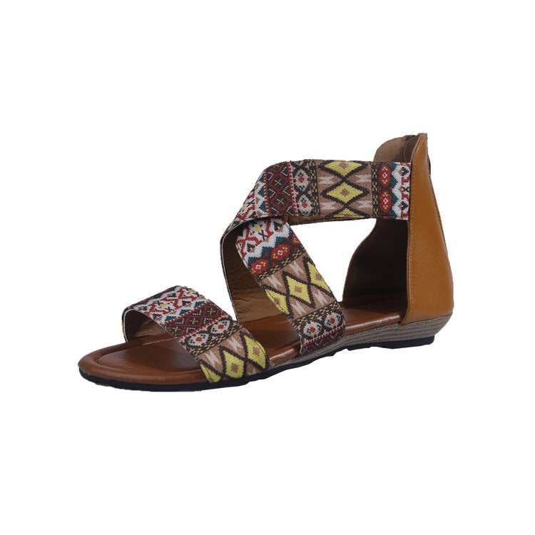 Beach Flat Shoes With Bohemian Ethnic Style By The Sea 