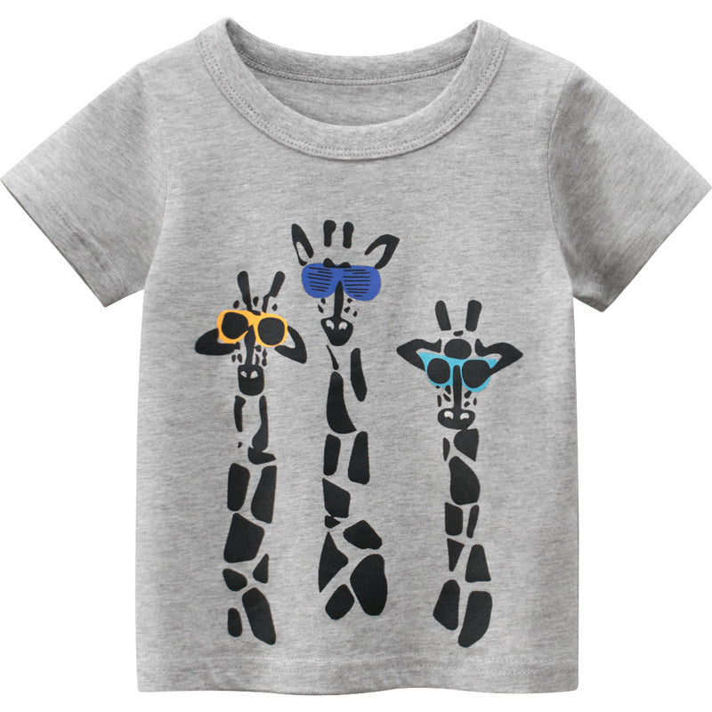 Summer Children's Short-Sleeved T-Shirt Male Baby Clothes