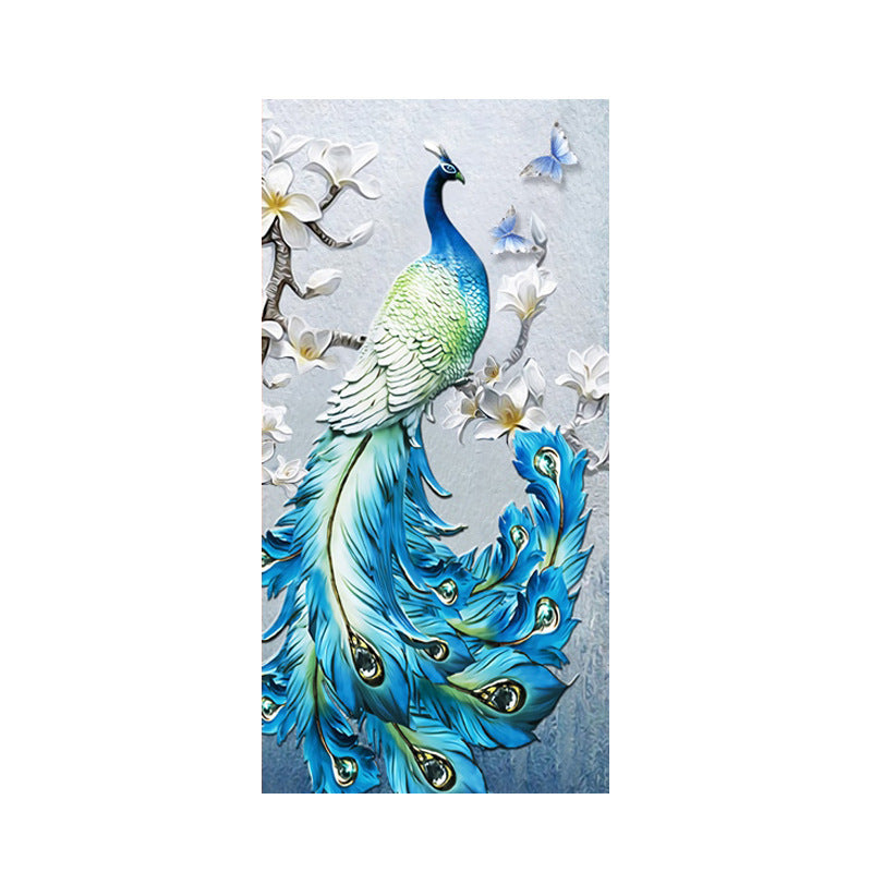 Diy Home Decoration Full Of Diamond Peacock Painting