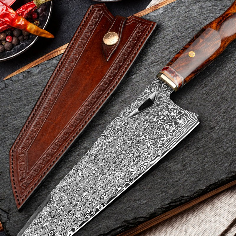 Damascus Steel Kitchen Knife Professional Kitchen Chef's Knife 