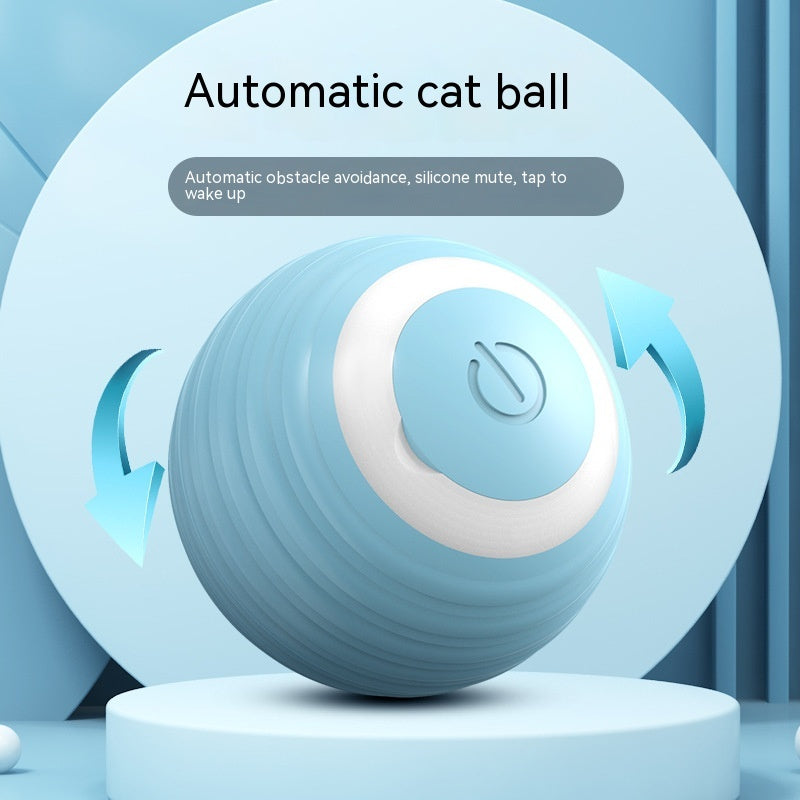 Automatic Moving Bouncing Rolling Ball Smart Cat Toy Ball Self-Moving Kitten Toy For Indoor Cat Kitten 