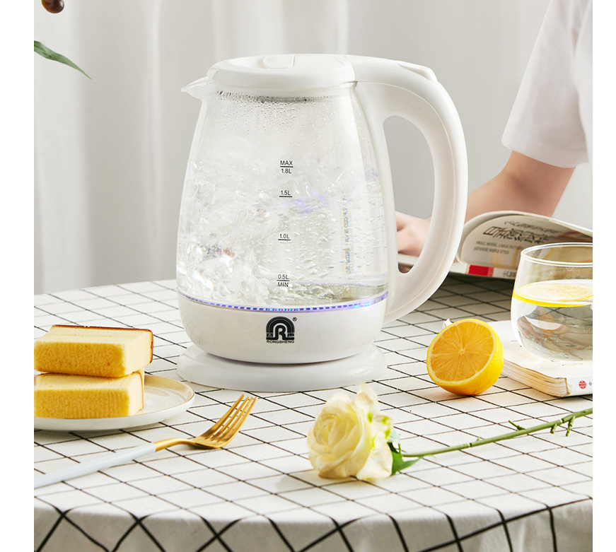 Automatic power off transparent glass electric kettle