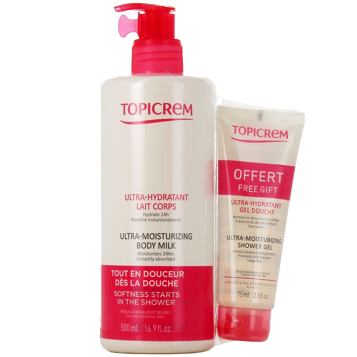 Cosmetic Set Topicrem Ultra Hydratant 2 Pieces