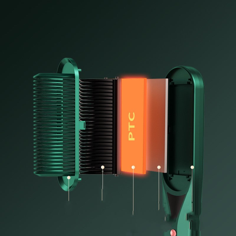 Multifunctional hot air electric hair straightener 