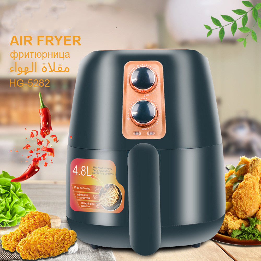 Intelligent Oil-free Household 4.8L Large Capacity Air Fryer 