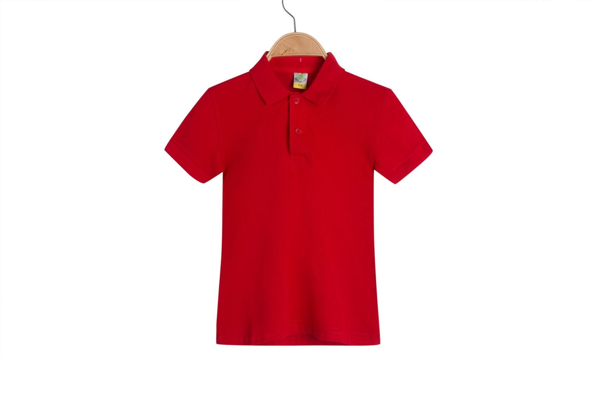 New Children's Clothing Lapel Short-sleeved Cotton Advertising Shirt T-shirt