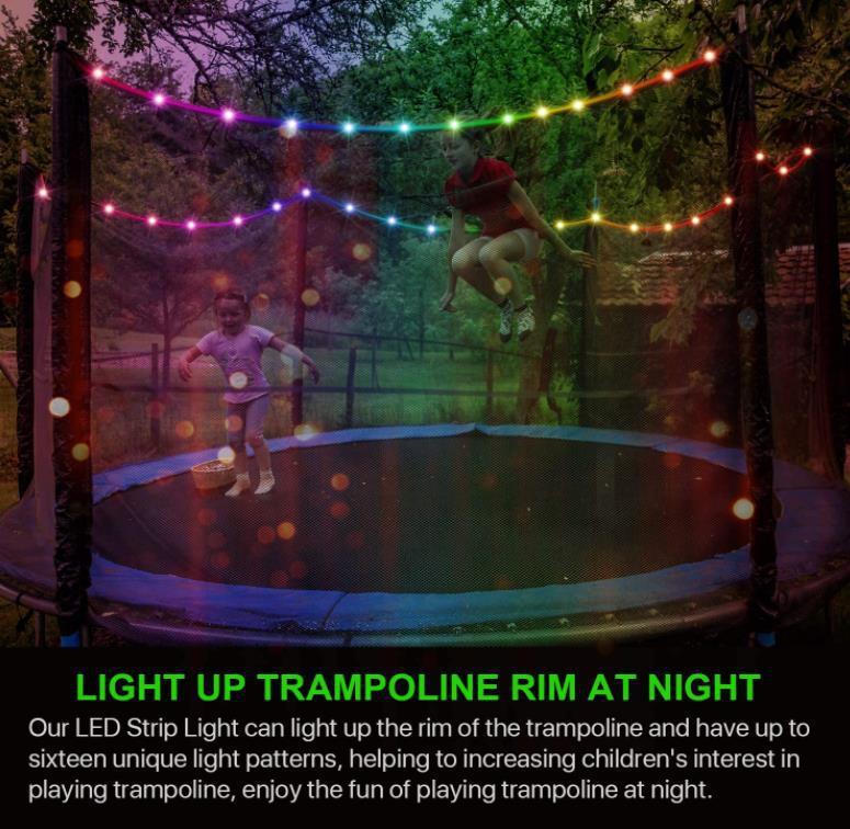 Trampoline Toy Outdoor Play At Night