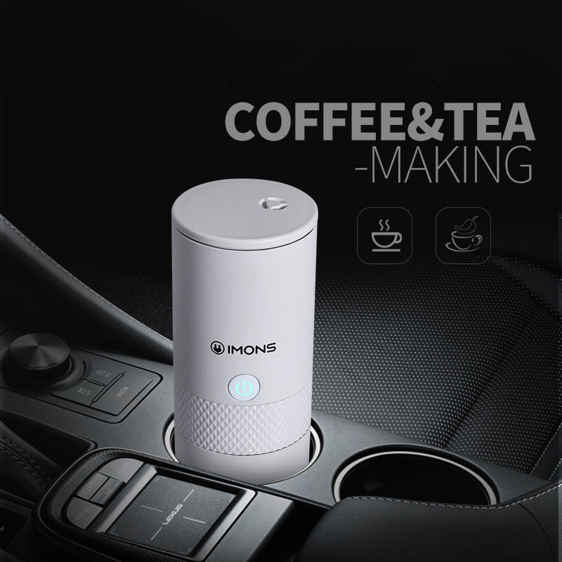 On-board electric portable coffee maker tea brewing machine