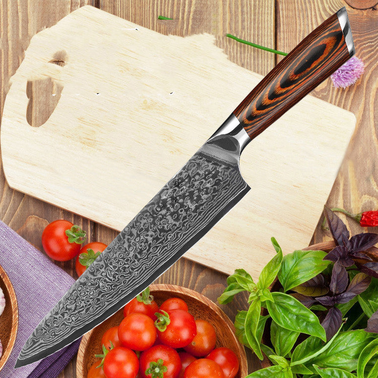 Pattern Steel Knife Damascus Knife Damascus Western Chef Sushi Knife 