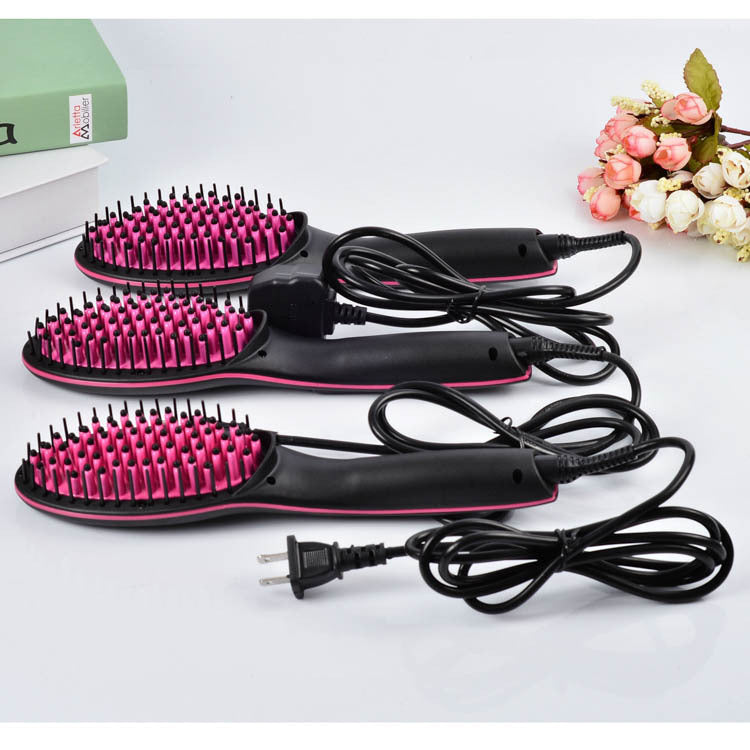 Foreign trade new electric magic TV products straight hair comb hair straightener explosion models comb 