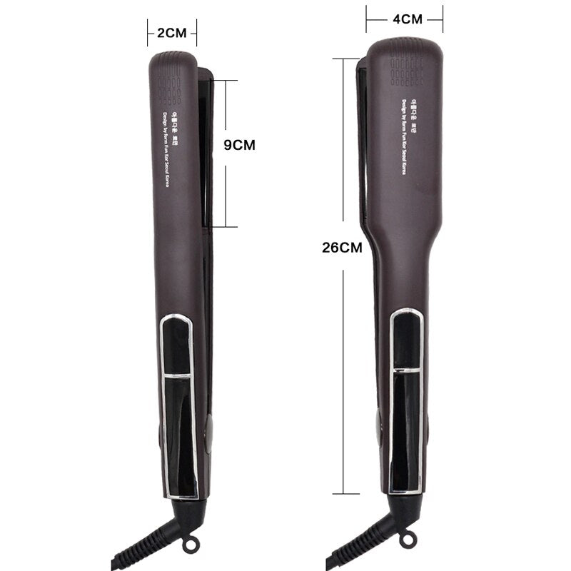 Hair Straightener Wet And Dry Curling Iron Ceramic Electric Splint 