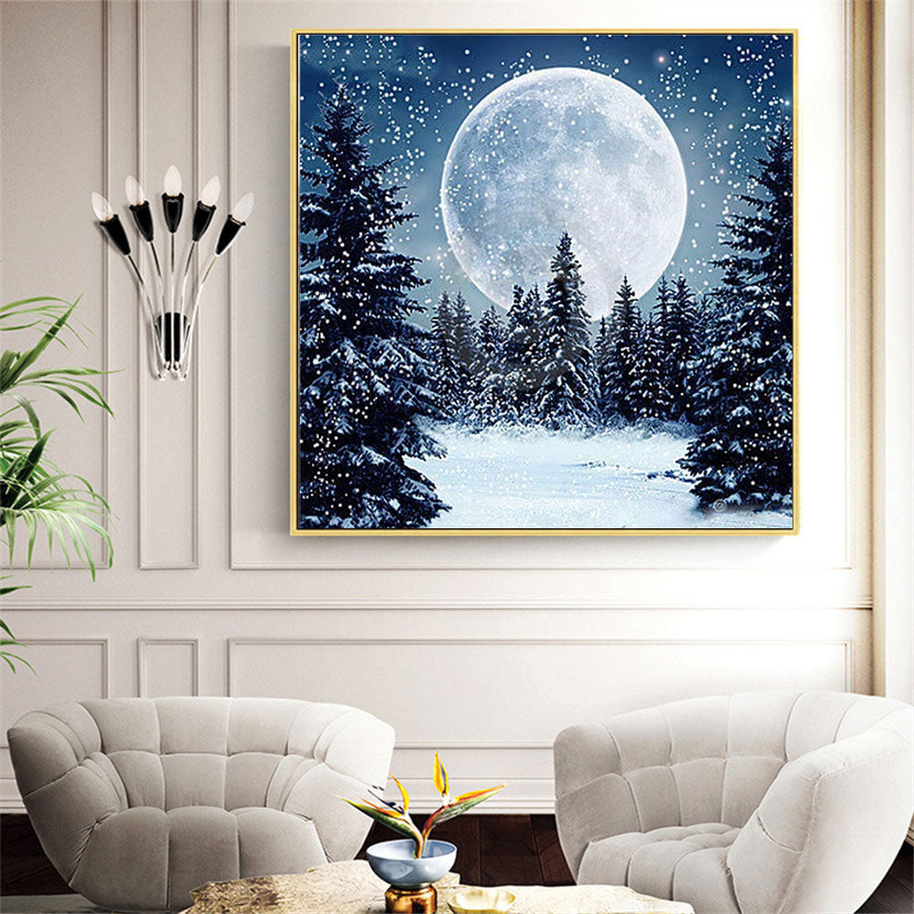 Winter Landscape Theme Diamond Painting Full 5d Embroidery Square Or Round Beads