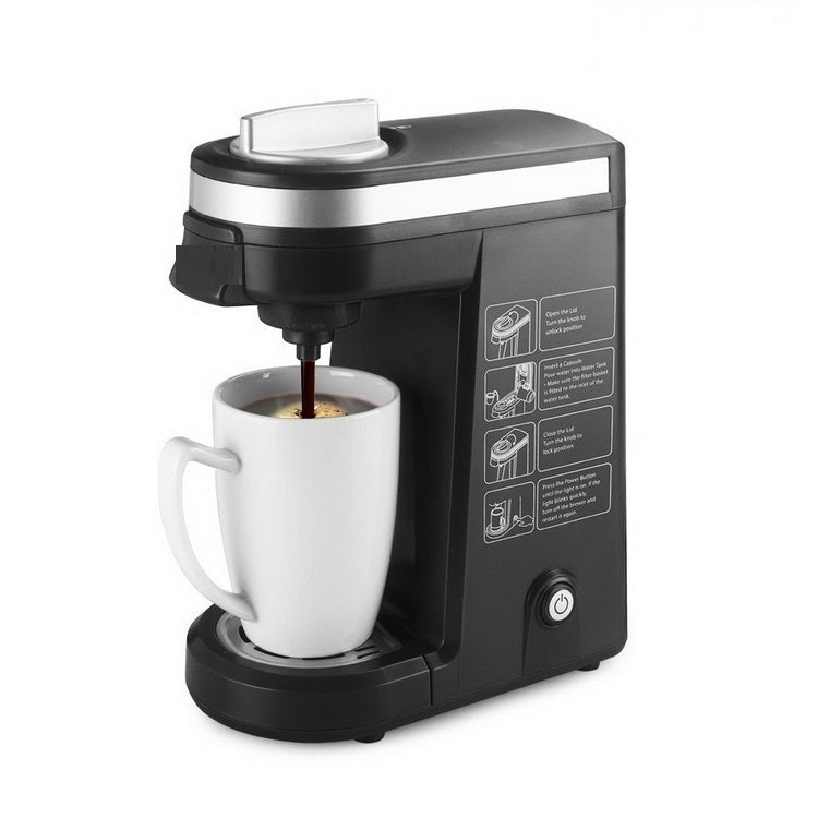 American Capsule Coffee Machine Household Hotel Single Cup Can Brew Ground