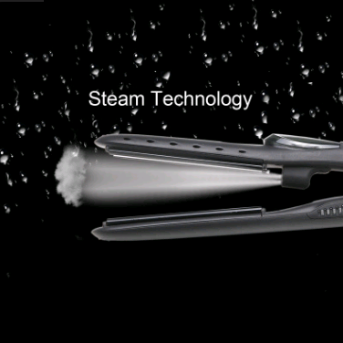 Steam hair straightener, straight roll dual-use atomizing splint, tourmaline ceramic perm 