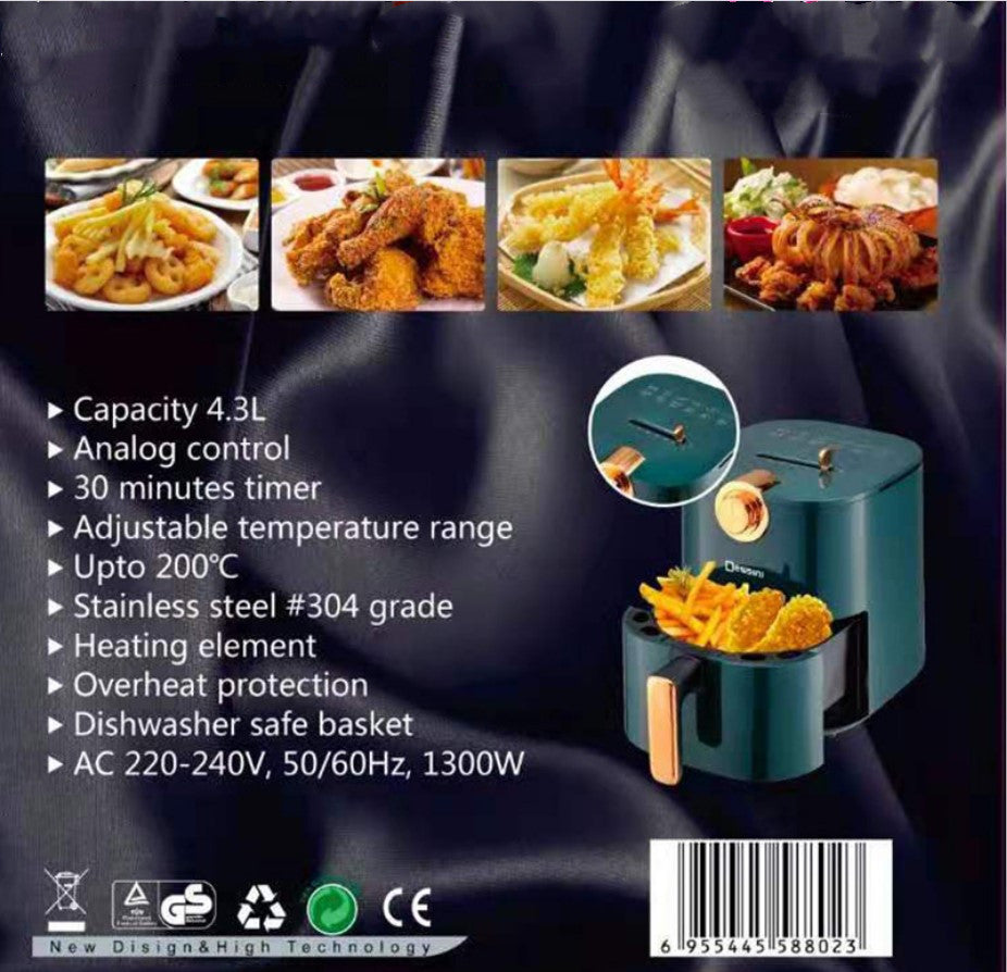 4.3L Large Capacity Electric  Fries Machine Air Fryer 