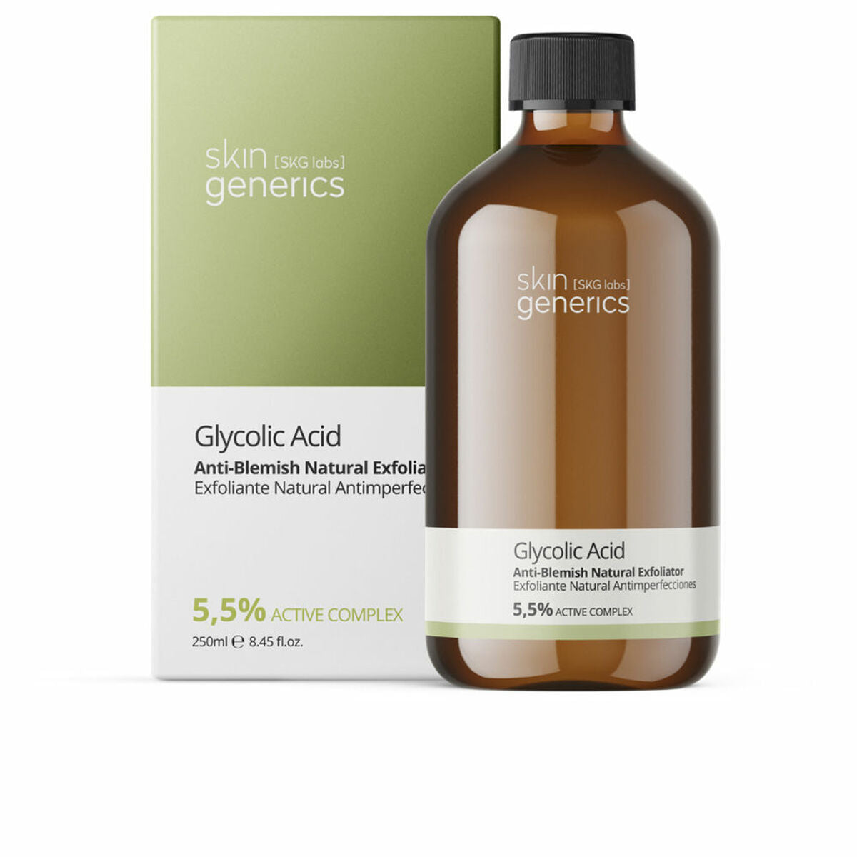 Facial Exfoliator Skin Generics Glycolic acid 250 ml