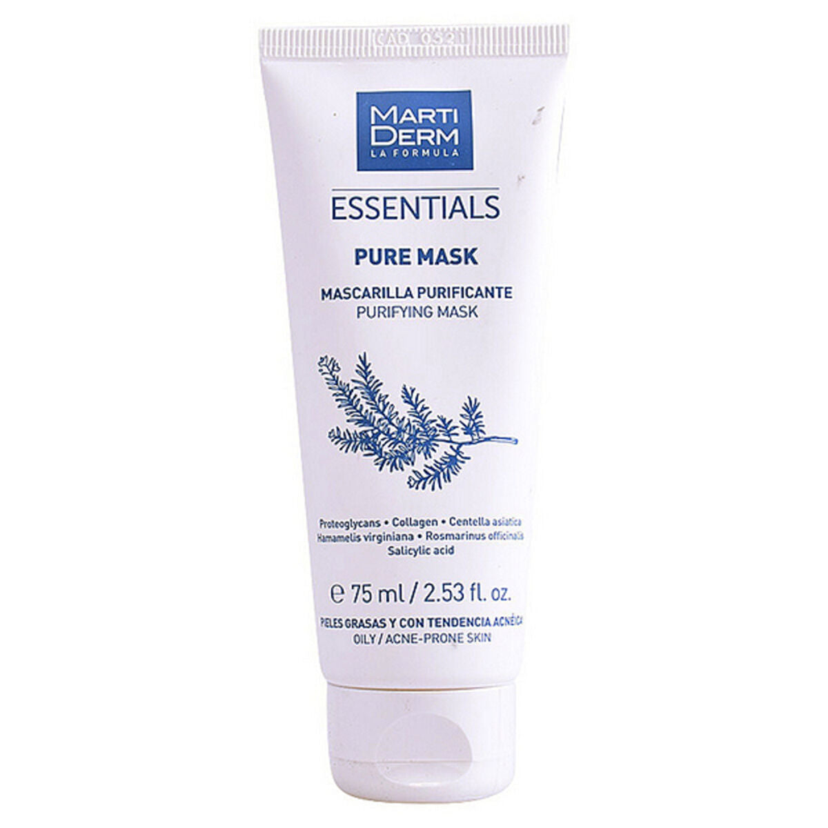 Purifying Mask Essentials Martiderm Puremask Oily (75 ml) Cleansing masque White (1 Unit)