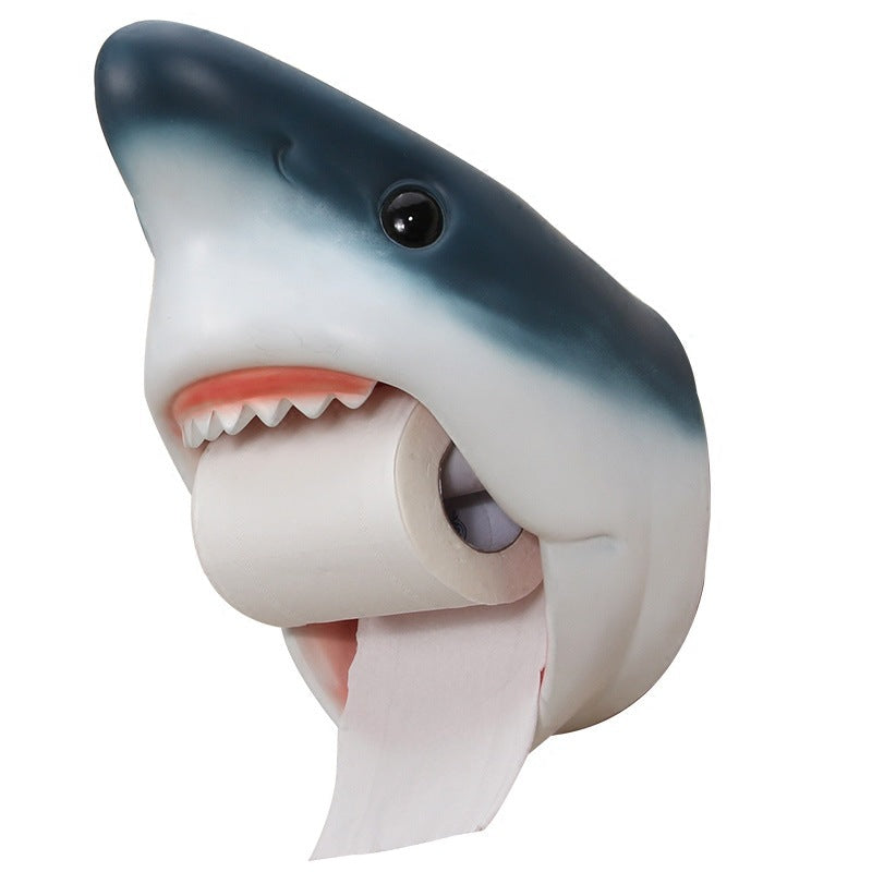 Creative shark tissue holder 