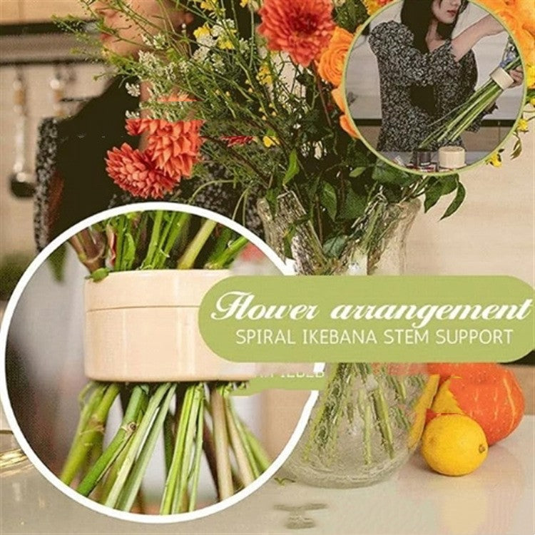 DIY Vase Spiral Stem Bracket Flower Arrangement Tool Home Decor 