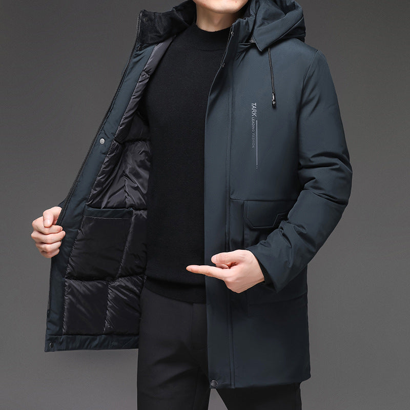 Men's Hooded Thickened Warm-keeping Cotton Clothing 