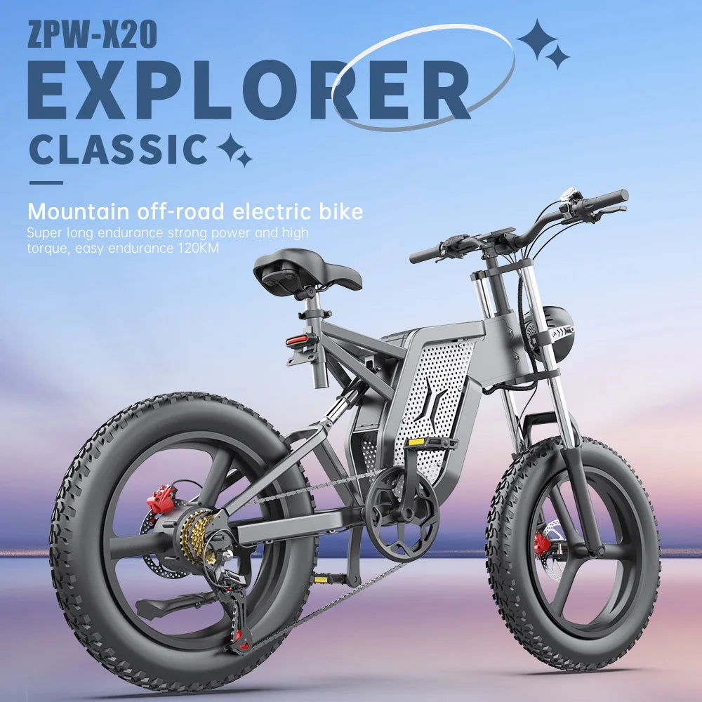 ZPW X20 Electric Adult Bike - 2000W 35Ah