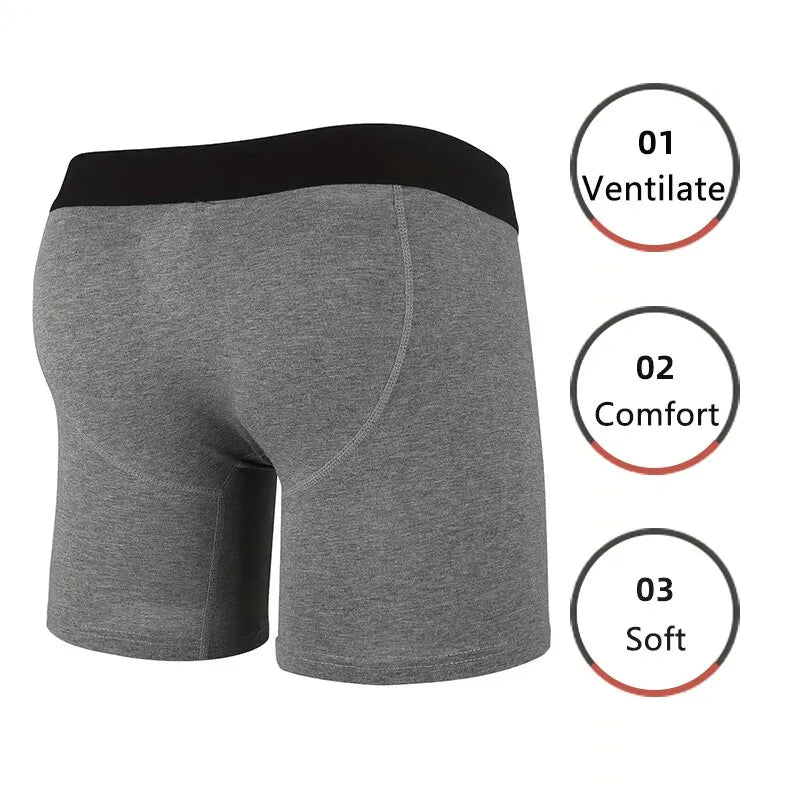 5-Pack Men's Sports Boxer Underwear 