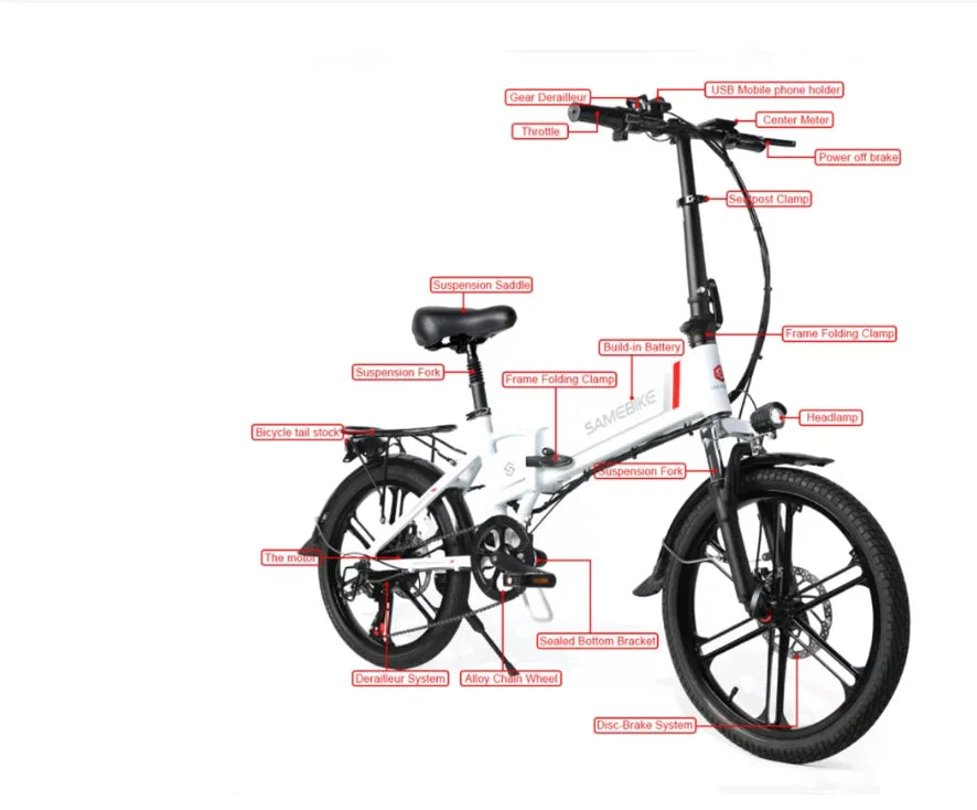 RTS 20-Inch Electric Bike - New Version 20LVD30-II