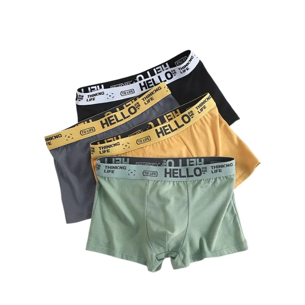 4-Pack Men's Sexy Boxer Underwear 