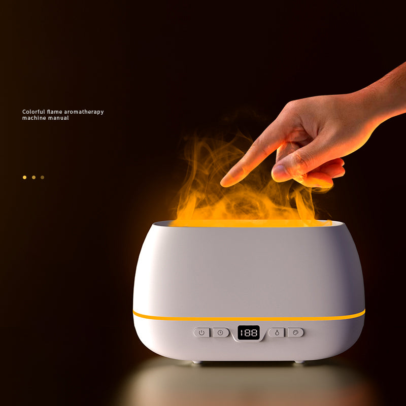 Dropshipping 3D Flame Humidifier 200ml USB Flame Aroma Diffuser Household Humide Aromatherapy Diffuser