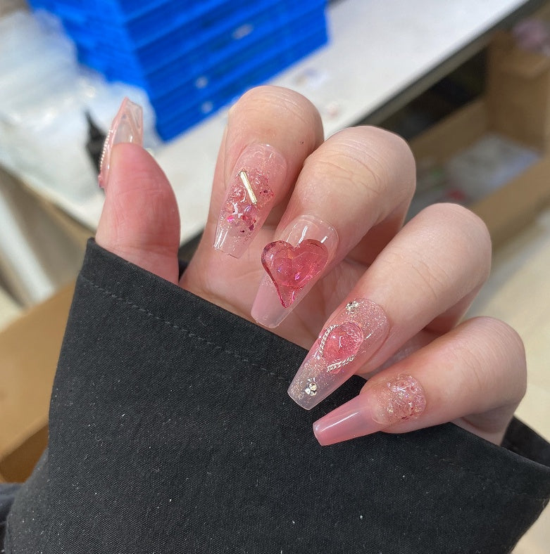 Summer Strawberry False Nail Patch