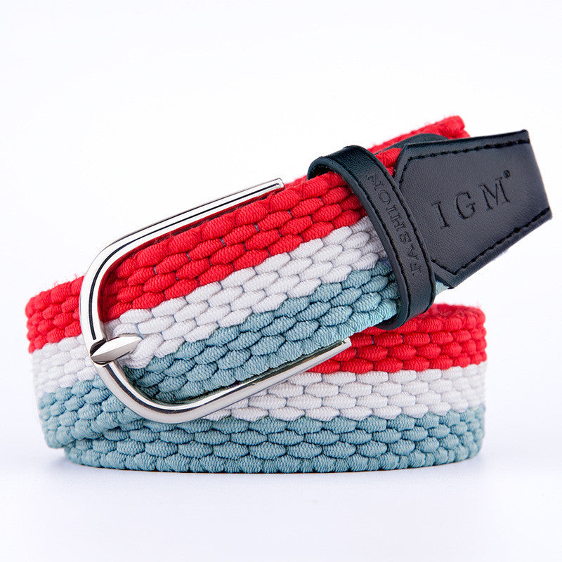 Winter Tide Breathable Strong Stretch Canvas Woven Belt 