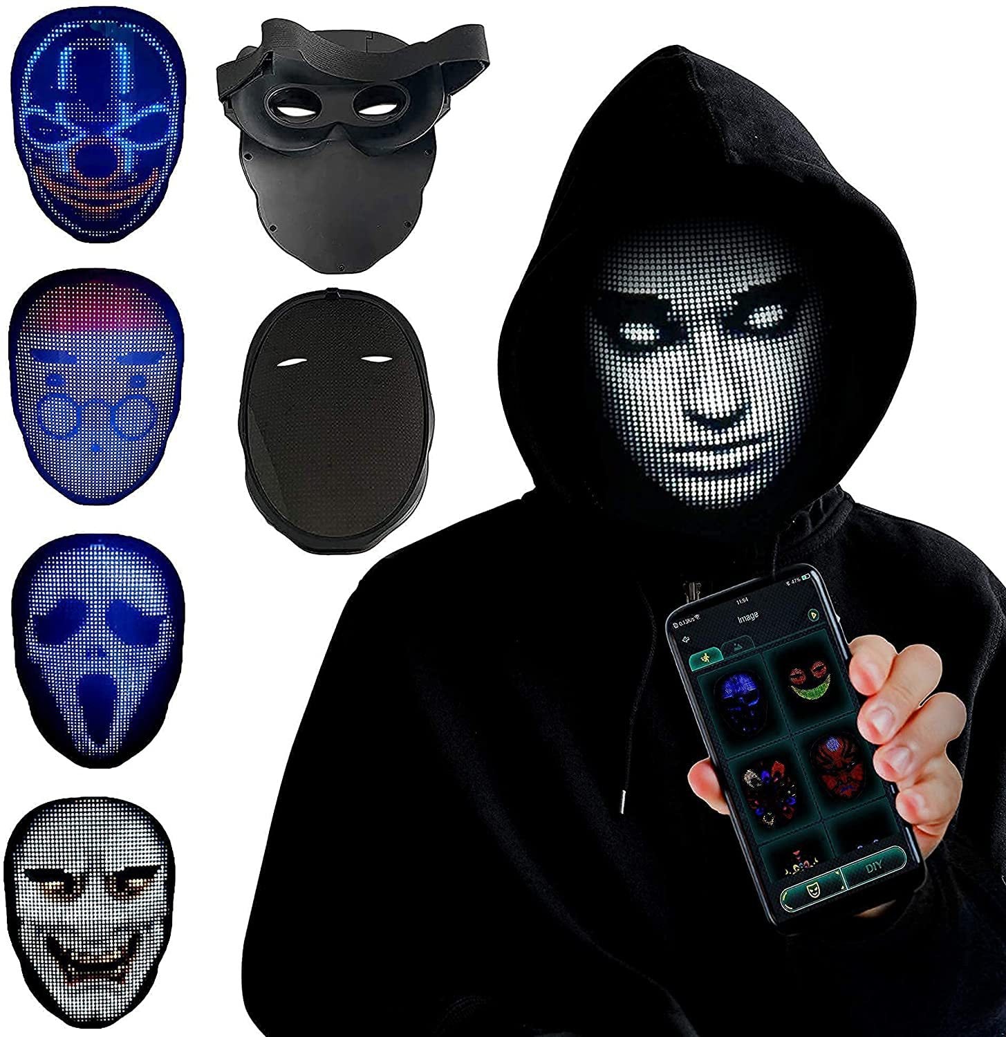 Digital Face Mask Full Colour LED for Kids