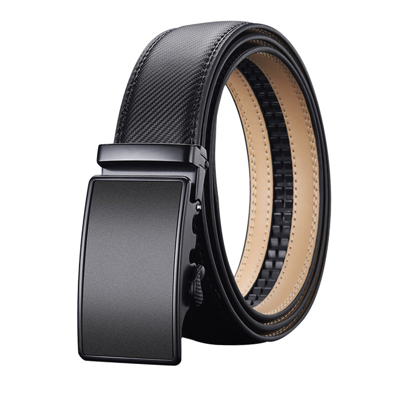 Men's Two-layer Cowhide Comfort Click Belt 