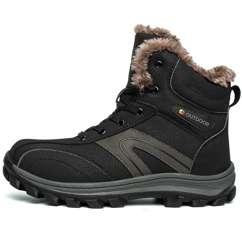 Cotton Shoes Winter Plus Velvet Warm Plus Size Hiking Boots 